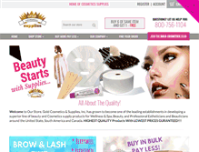 Tablet Screenshot of goldcosmeticssupplies.com